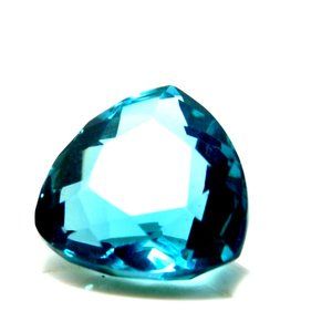 GRANDIDIERITE 100% 16.65 Cts WORLD RAREST TRILLION CUT LOOSE GEMSTONE